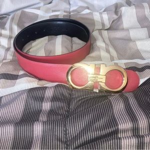 Ferragamo Belt Reversible Black/Red CM100